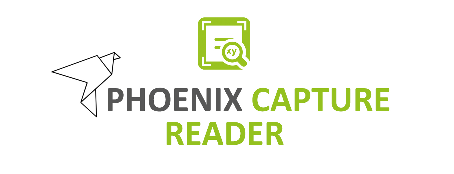 Logo Phoenix Capture Reader neu grün grau