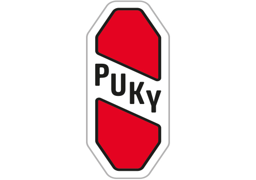 rot weißes Logo von Puky