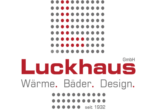 rot graues Logo der Luckhaus GmbH